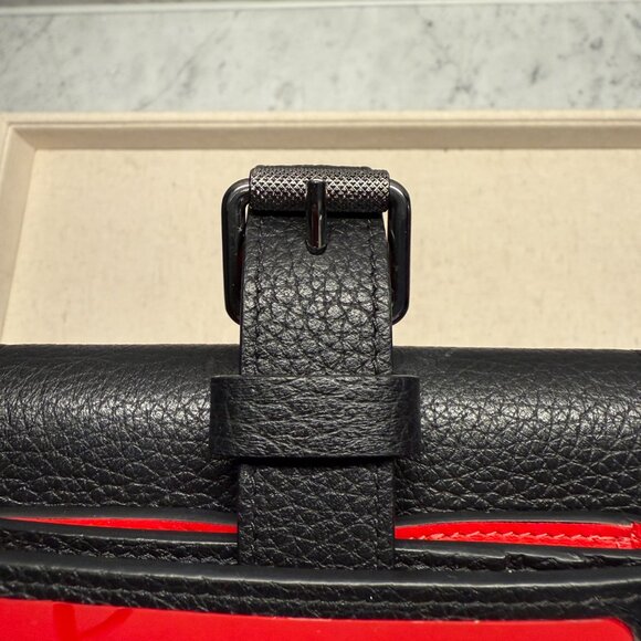 Christian Louboutin Black & Red Card Holder • Unisex Arm/Ankle Strap Case - Picture 7 of 15